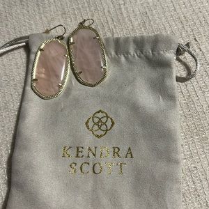 Kendra Scott Rose quartz earrings